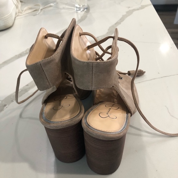 Jessica Simpson lace up heels - Picture 4 of 11